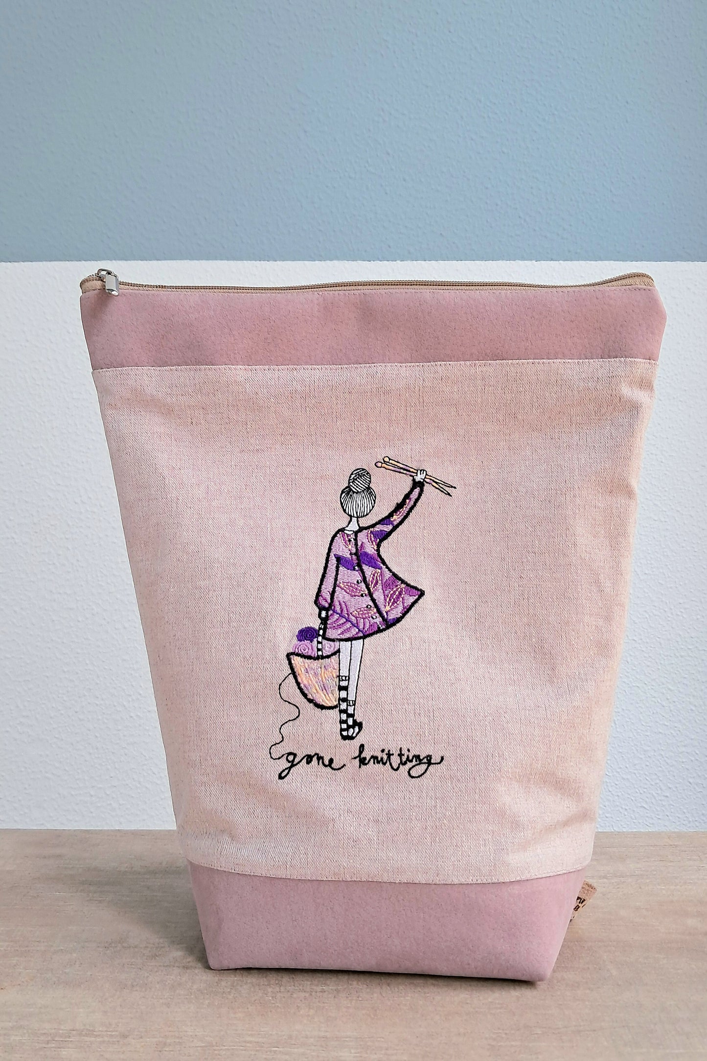 Projekttasche "Gone Knitting"