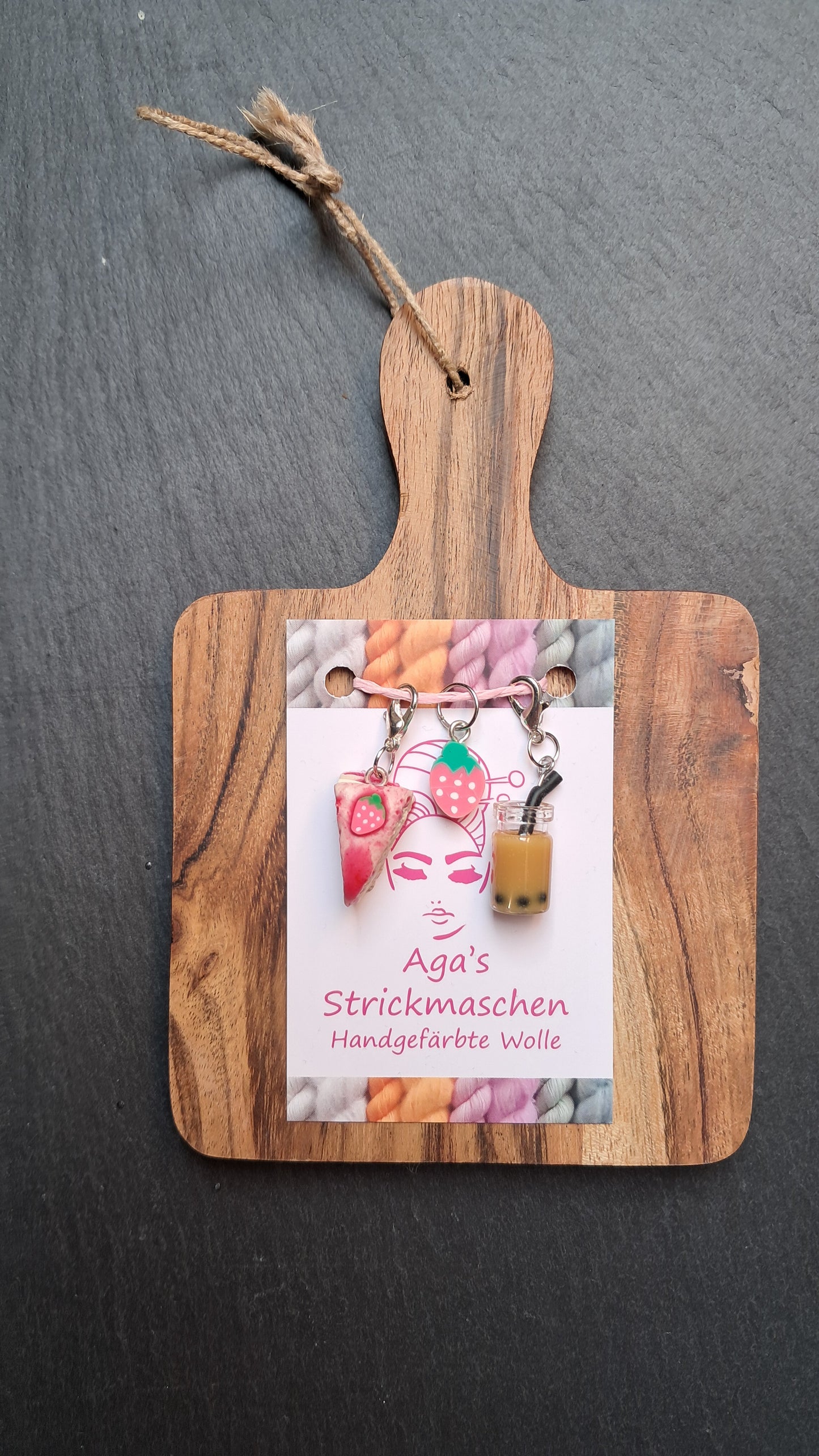 Maschenmarkierer Set "Himbeere"