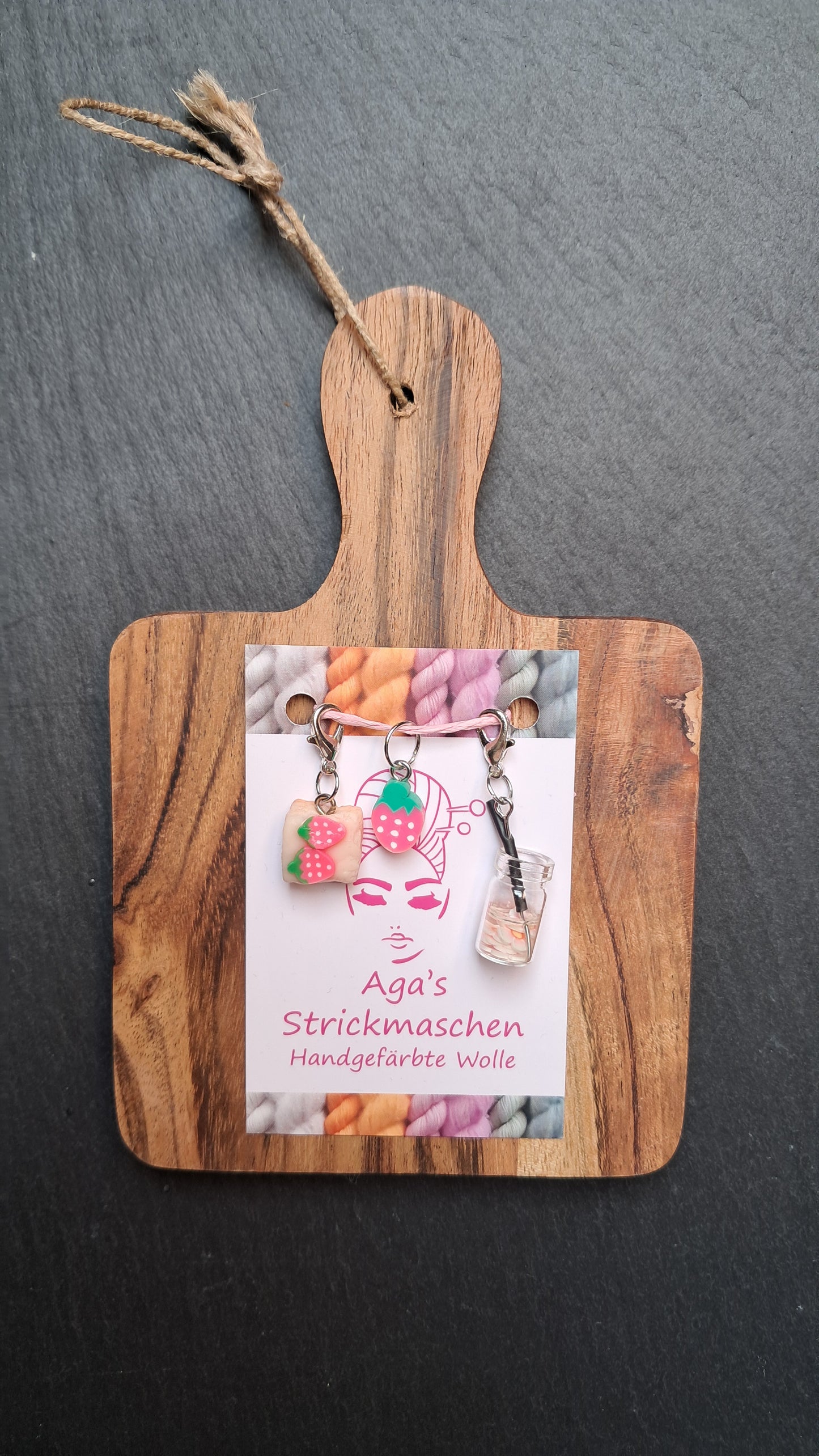Maschenmarkierer Set "Himbeere"