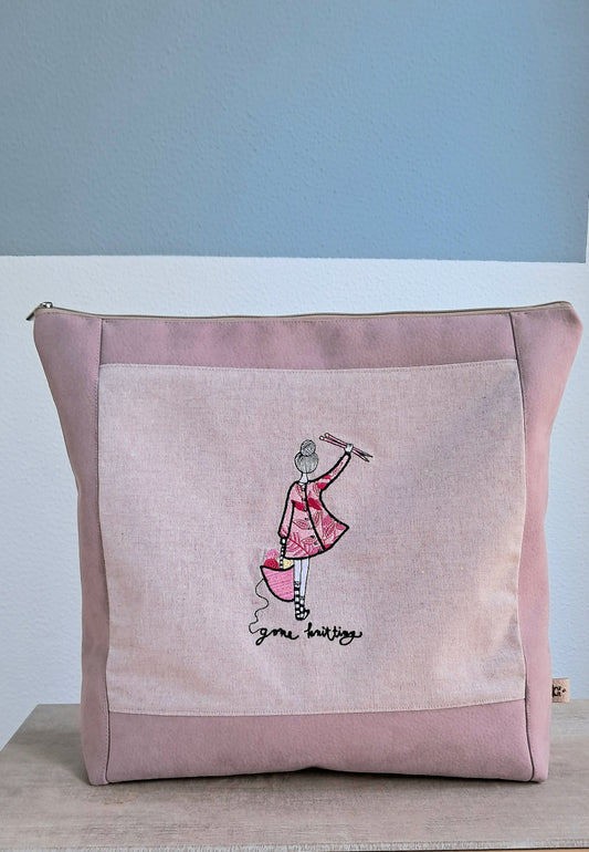 Projekttasche "Gone Knitting"