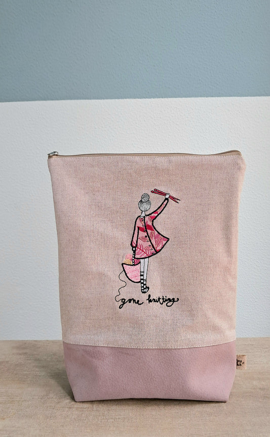 Projekttasche "Gone Knitting"