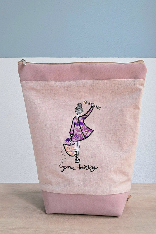 Projekttasche "Gone Knitting"