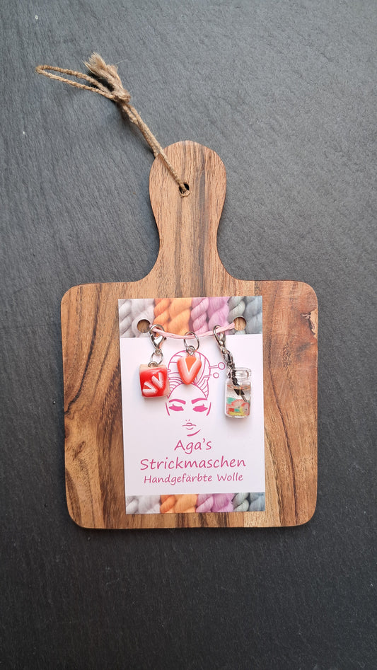 Maschenmarkierer Set "Erdbeere"