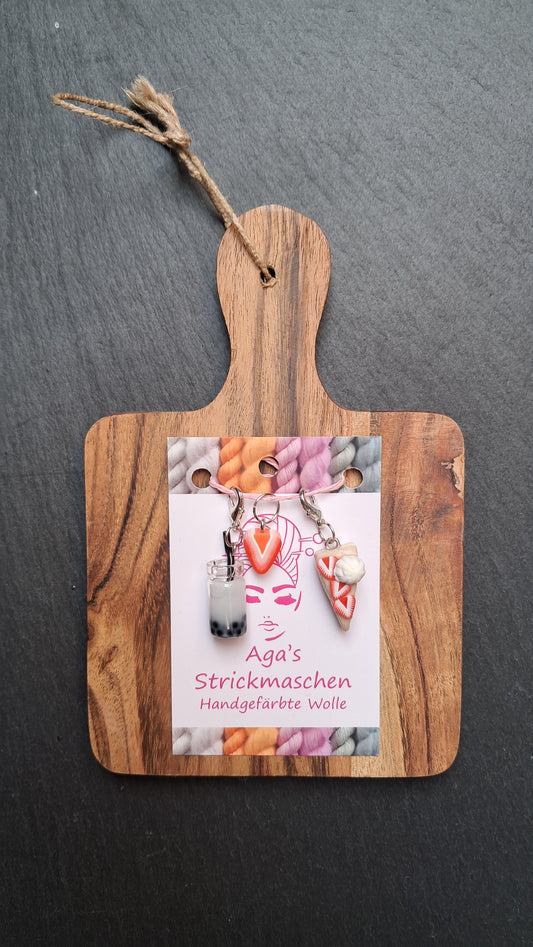 Maschenmarkierer Set "Erdbeere"